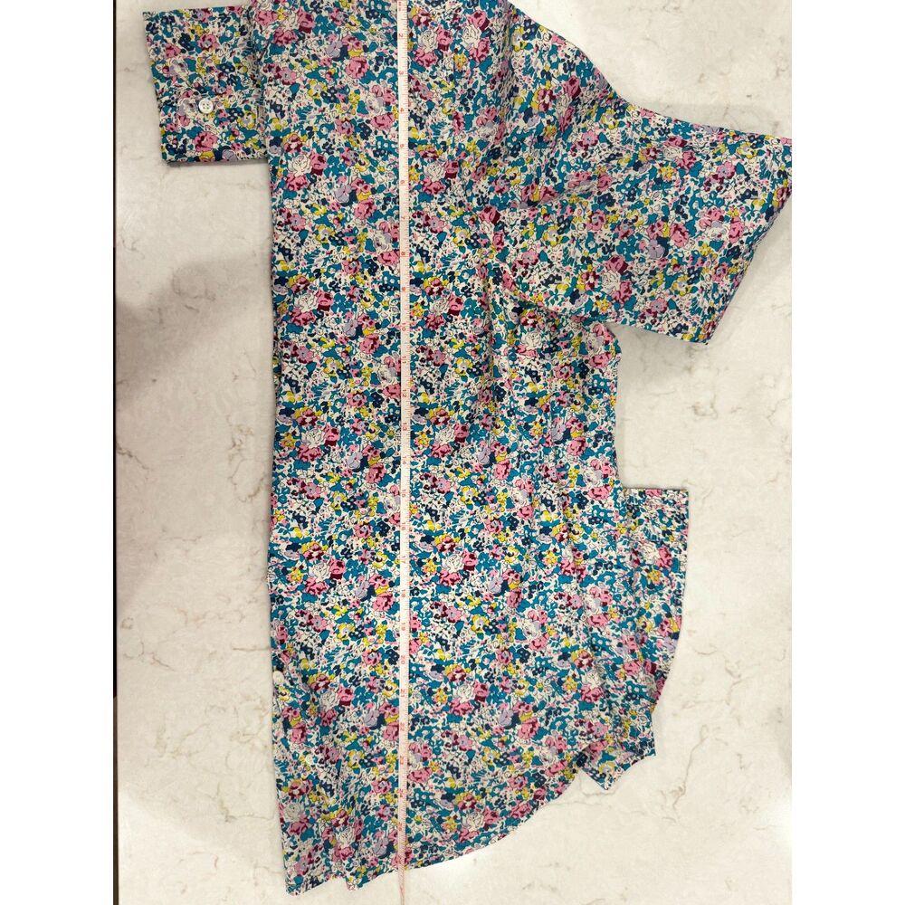 J.Crew Liberty Print Floral Ruffle Collar Button-Down Shirt – Size 8 (Runs Slim) - Picture 7 of 10